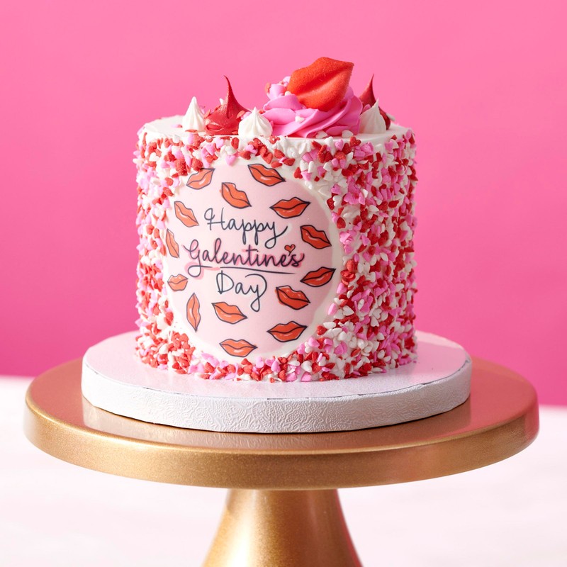 DECOPAC Valentine's Day Quins, 18oz, Fancy Sprinkles In Heart Shapes,