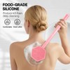 HAYSNA 21 Inches Silicone Back Scrubber for Shower - Extendable