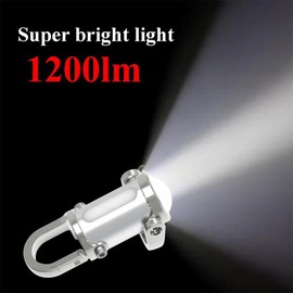 AIXXCUVQ Sturdy Keychain Flashlight Clips Securely onto Anything Pocket Torches Led Super Bright Alloy Torch Keyrings for Women, Silver