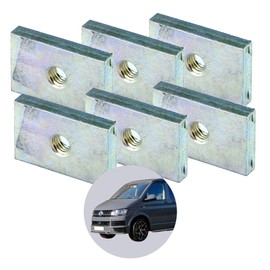 040 Parts Steel Piping Blocks for VW T5 T6 T6.1 California with M5 Thread - for Piping Rail