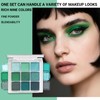 Shimmer & Glitter Eye Shadow Palette - Highly Pigmented Green