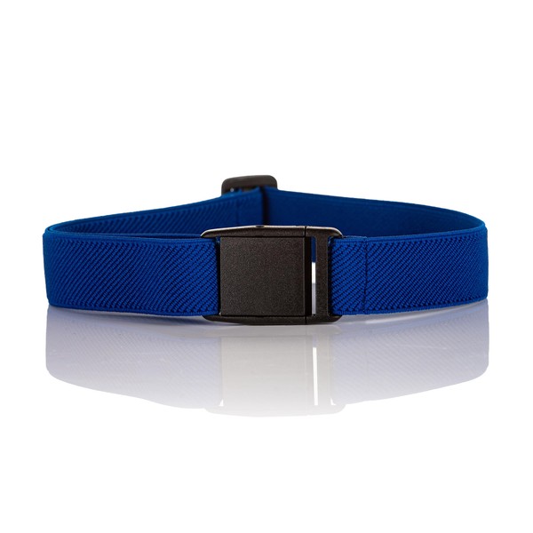 Olata Children’s Elasticated Belt with Plastic Clip Buckle. Royal Blue