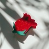 Velvet Claws Small Hair Clip | Red Rosebud | Claw