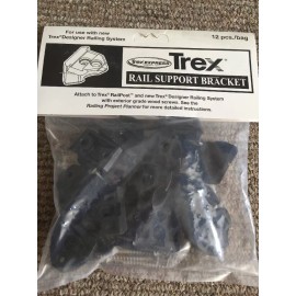 TREX DECKING DESIGNER SERIES RAIL SUPPORT BRACKET WITH SCREWS 12pcs