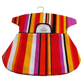 Klammerkleid mit Bügel Baumwolle 38 x 43cm Streifen