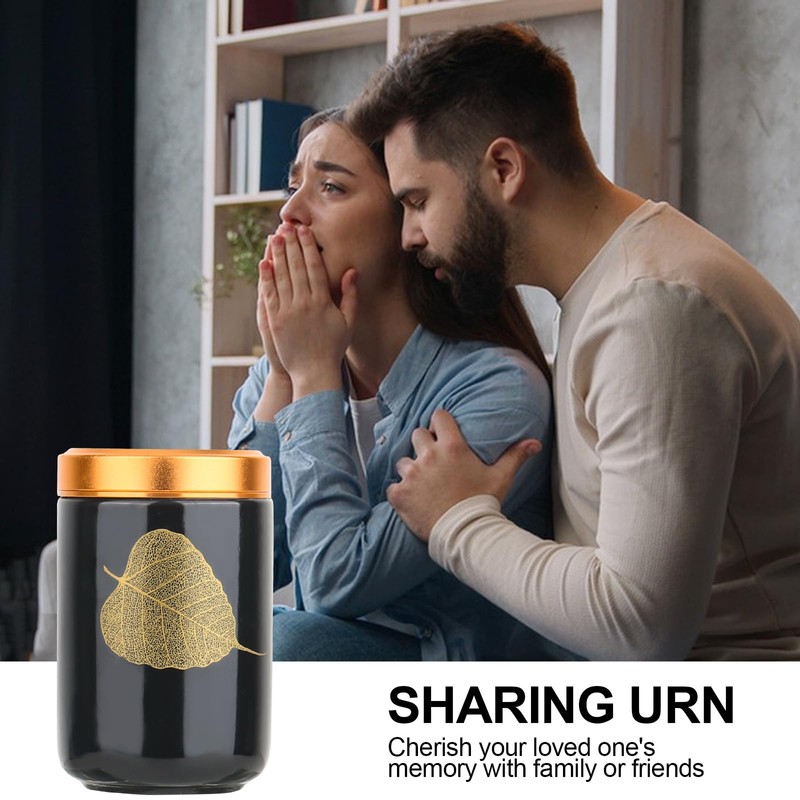 RUCUDIM Small Urns for Ashes Keepsake Urns 3'' Handicrafted Urn