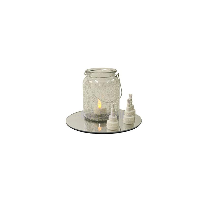 Round Wedding Banquet Table Centerpiece Acrylic Mirrors with Anti-Slip Feet