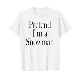 Snowman Costume T-Shirt for the Last Minute Party