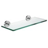 JQK Bathroom Glass Shelf, Tempered Glass Shower Storage 12 by
