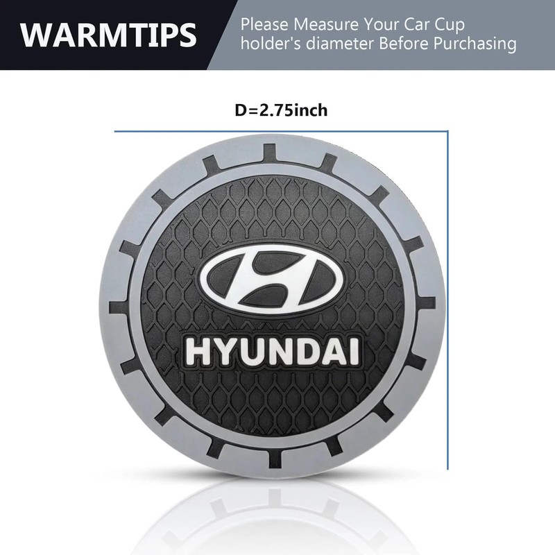 Car Cup Coasters, for Hyundai Sonata Santa Fe Sport Tucson