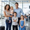 Porta Pasaporte Familiar con Bloqueo RFID (Negro)