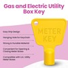 WedDecor 4 Pack Plastic Gas Meter Box Key – Triangle