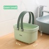 JiatuA Plastic Storage Basket with Handle Portable Shower Caddy Tote