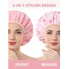 Years Calm Shower Caps For Women Reusable Waterproof，Pattern And Solid