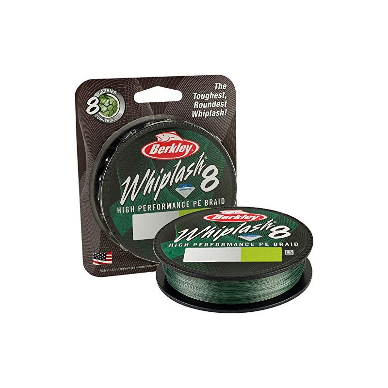 Berkley Whiplash 8 Braid-0.16mm, Green, 300 m