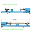 Mini Wood Lathe Machine Multi-Purpose Upgraded And Lengthened Processing Diameter