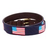 Huck Venture American Flag Needlepoint Belt with Leather Backing (Size