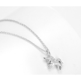 Iszie 925 Sterling Silver Little Princess Unicorn Pendant Necklaces Jewellery Gifts for Girls