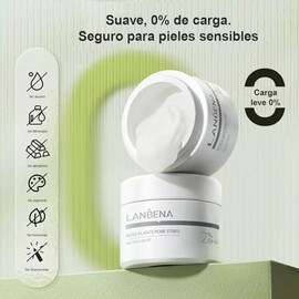 Lanbena Puntos Negros - Mascarilla Puntos Negros 30g  60pzs Tiras Blancas Para la Extraccin de Espinillas - Nose Plants Pore Strips  Diebe Equipos de 