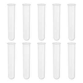PATIKIL 20ML Plastic Centrifuge Tubes, 40 Pcs Round Bottom Centrifuge Tube with Screw Caps and Graduated Marks Write-on Spot for Laboratory Liquid, Clear
