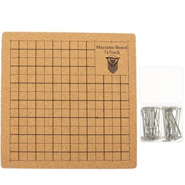 Toddmomy 1 Set Braided Fixing Plate Knot Craft Board Macrame Work Board Handmade Wicker Craft Aid Cork Macrame Board Pin Cork Board Manual