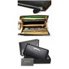 Berkut Croco Embossed Cowhide Leather Plated, Long Wallet, YKK L-Shaped