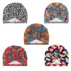DRESHOW 5 Pack Knotted Headwraps for Women African Turban Pre-Knotted