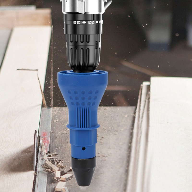 Rivet Drill Attachment Riveting Nut Gun Adaptor Electric Tool Kits