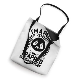 I'm A Panda Trapped In A Human Body Bear Pandas Tote Bag