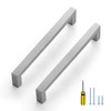 Ravinte 10 Pack Square Cabinet Pulls 6-1/4 Inch Brushed Nickel