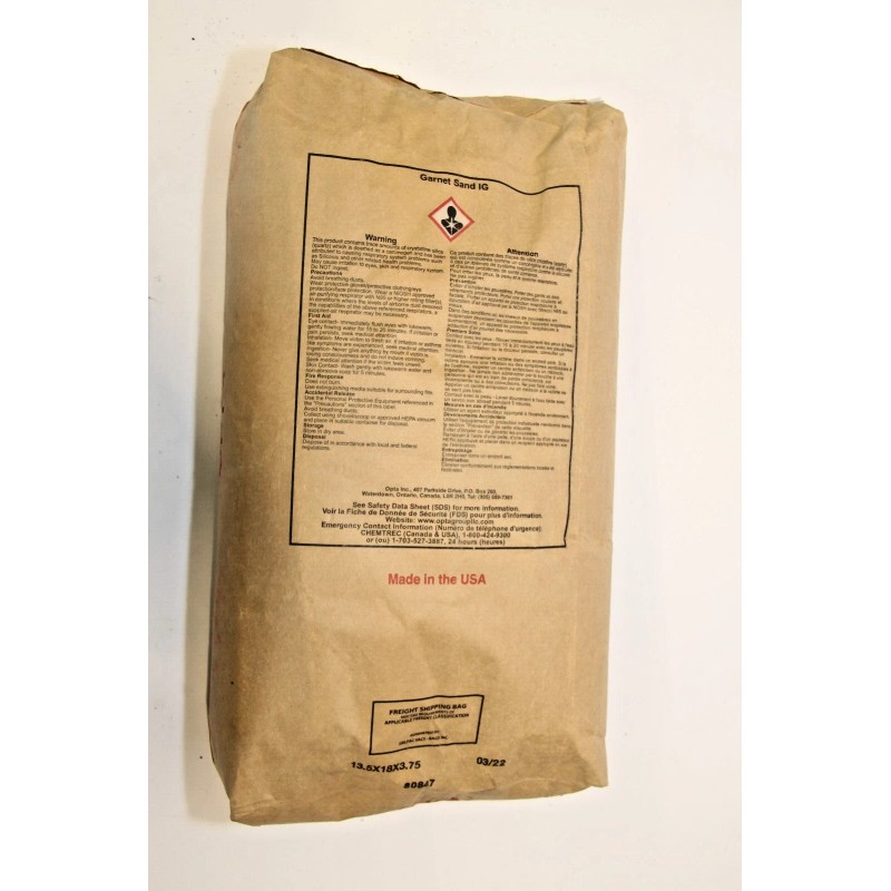 Opta garnet IG blasting media waterjet cutting sand 30-40 grit