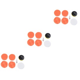 PACKOVE 3sets Auto Car Polishing Buffer Kit Woolen Wave Polishing Buffing Pads with M10 Drill Adapter High Gloss Finish 6pcs*3