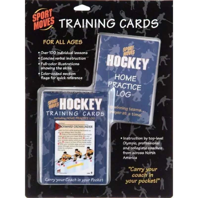 Sport Moves HOCKEY training cards deck practice coach illustrated teach