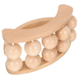 BIUDECO Ergonomic Massage Tool for Shoulder Neck Back Wooden Roller Massager for Home Use Travel