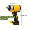 Compact Brushless Drill and Brushless Wrench with Two Batteries, Rechargeable,