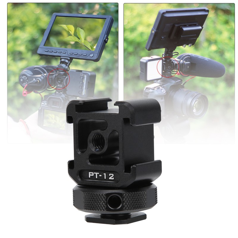 Ulanzi PT‑12 SLR Mirrorless Camera Three Heads Hot Cold Shoe
