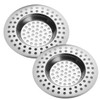 Pack of 2 Stainless Steel Sink Strainer, Holes Sink Strainer, Hair Strainer, Shower Strainer for Sink and Hair Catcher