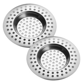 Pack of 2 Stainless Steel Sink Strainer, Holes Sink Strainer, Hair Strainer, Shower Strainer for Sink and Hair Catcher