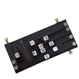 Willoghsa Guitar Folk Chord Assistant, One Key Chord Device, Automatic Key Press Assistant for Kids Beginners, Black