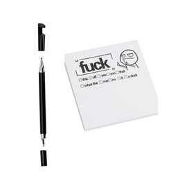 Funny Sticky Note Set/Sticky Notes with Pens Suitable as a Gift for Friends, Bosses and Colleagues/One Funny Pad and One Multi-functional 3-in-1 Pen