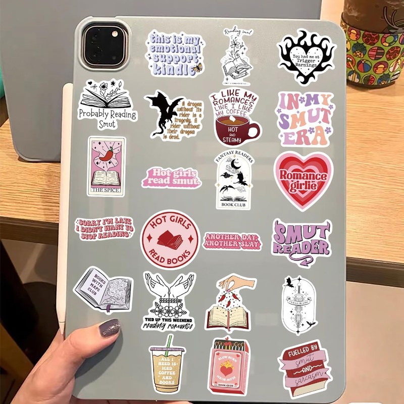 Book Stickers for Kindle, Laptop Sticker Pack