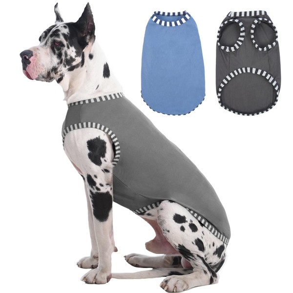 Katzinst Pack of 2 Dog Shirts, Shirt for Large Dogs,