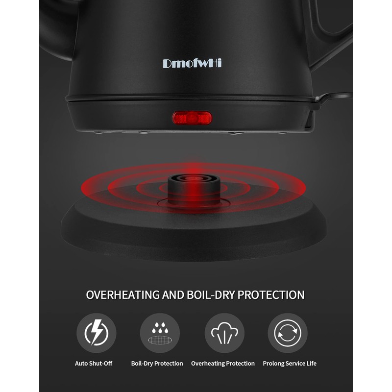 DmofwHi Gooseneck Electric Kettle(1.0L),1000W Electric Tea Kettle of 304 Stainless