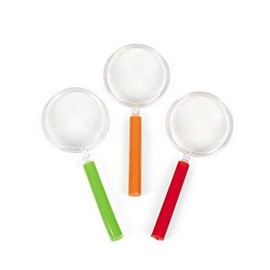 Magnifying Glass, Assorted Colors Size 4 1/4" (12)