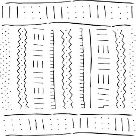 Designer Stencils Mudcloth All Over Stencil (10 mil Plastic)