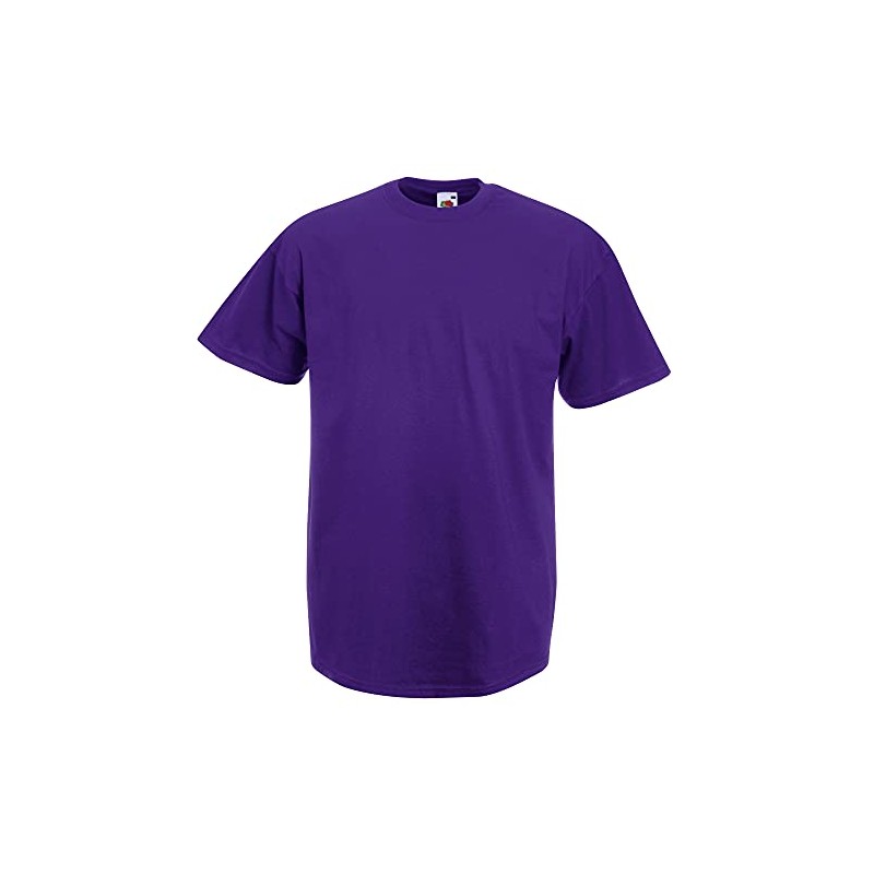 Fruit of the Loom Men's Short-Sleeved T-Shirt - purple, size: