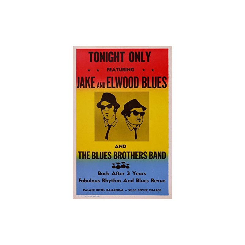 BLUES BROTHERS REPLICA CONCERT POSTER FROM THE MOVIE