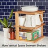 BERYLAND Bamboo Corner Shelf - 3 Tier 10 x 10