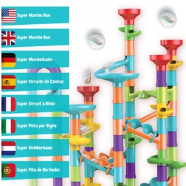 Science4you Super Marble Run from 3+ Years - Marble Game with Marbles Included, Marble Runs + 113 Pieces, STEM Ball Game, Toys and Gifts from 3+ Years for Boys and Girls