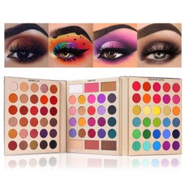 Salandens Paleta de Sombras de Ojos 86 Colores, Profesionales Paletas de Maquillaje, Sombra de Ojos Brillantes y Mate Personalidad Audaz Brillante, Larga Duración, Sin Polvo para Moscas